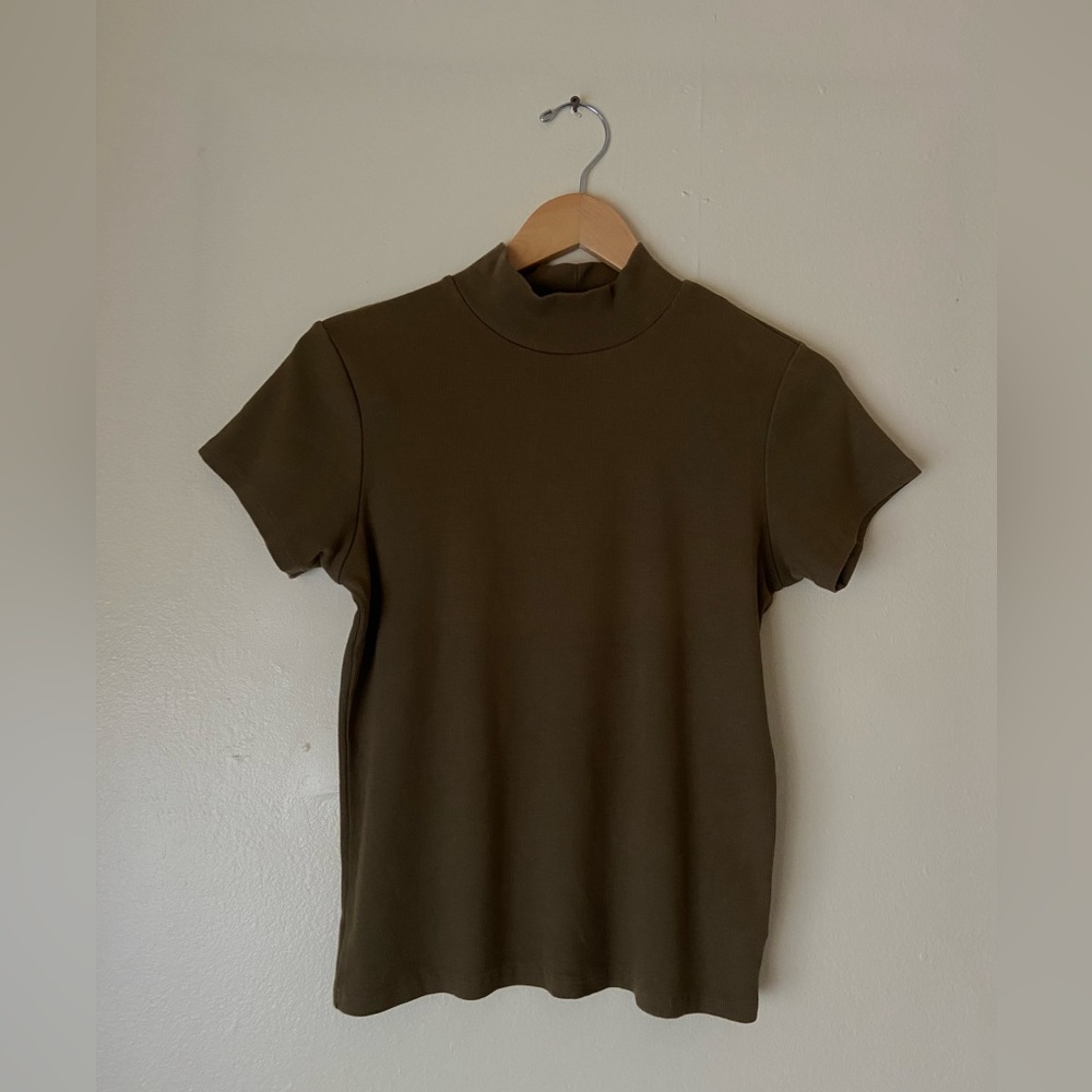 AGOLDE Mock Neck Tee